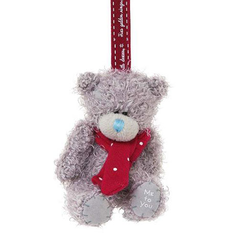 3" Me to You Bear Plush Tree Decoration with Scarf £5.00